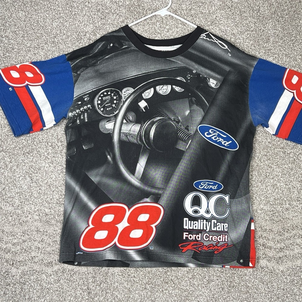 Nascar Chase Shirt Mens XL Vintage 90s 00s Dale Jarrett  Racing Racer AOP Tee
